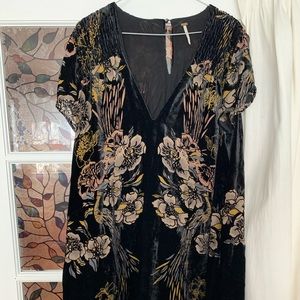 Velour free people  mini dress